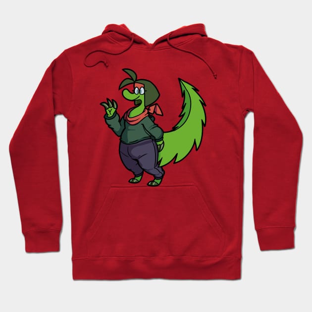 Evergreen is waving and wishing you a greetings for the cold winter freezing time Hoodie by arosenbomb